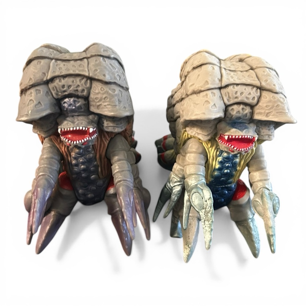 Kaiju Monster Figure Bundle (2) – Ultraman Style Creatures – Vintage/Collectible